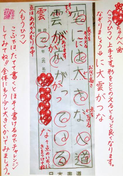 形のとり方を分かりやすくご指導致します