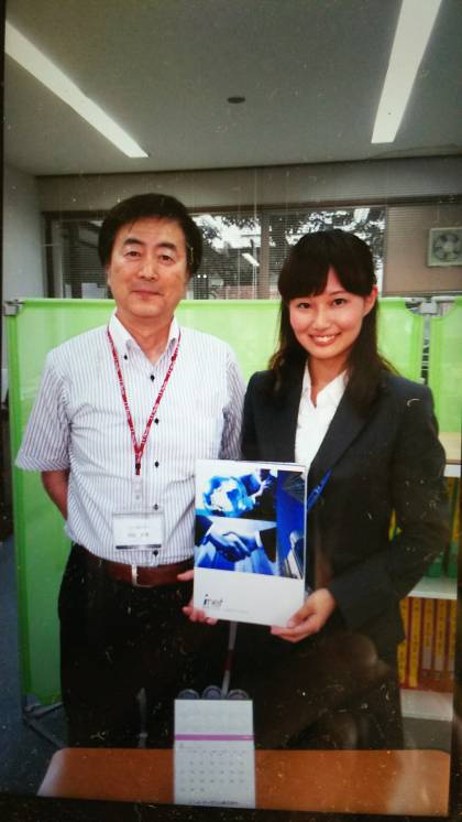 3年前大手情報通信に就職した卒業生が訪問