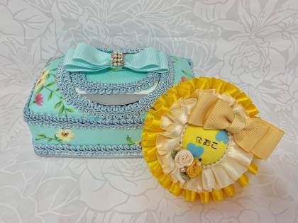 ウエットティッシュケース＆ロゼット