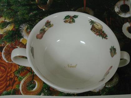 クリスマスのスープカップ