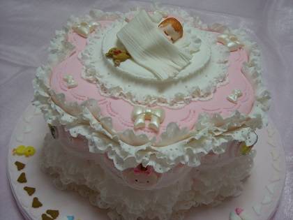 赤ちゃん誕生のお祝いに(シュガーアート)